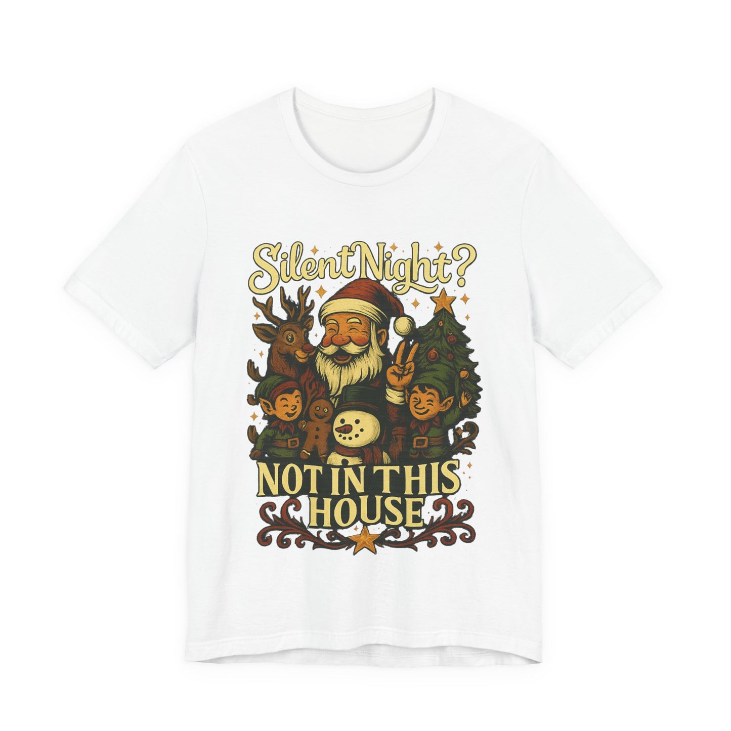 Christmas T-Shirt, Festive Holiday Tee, Christmas Shirt For Family Gatherings, Fun Gift for Friends, Cute Santa Design, Cozy Casual Wear