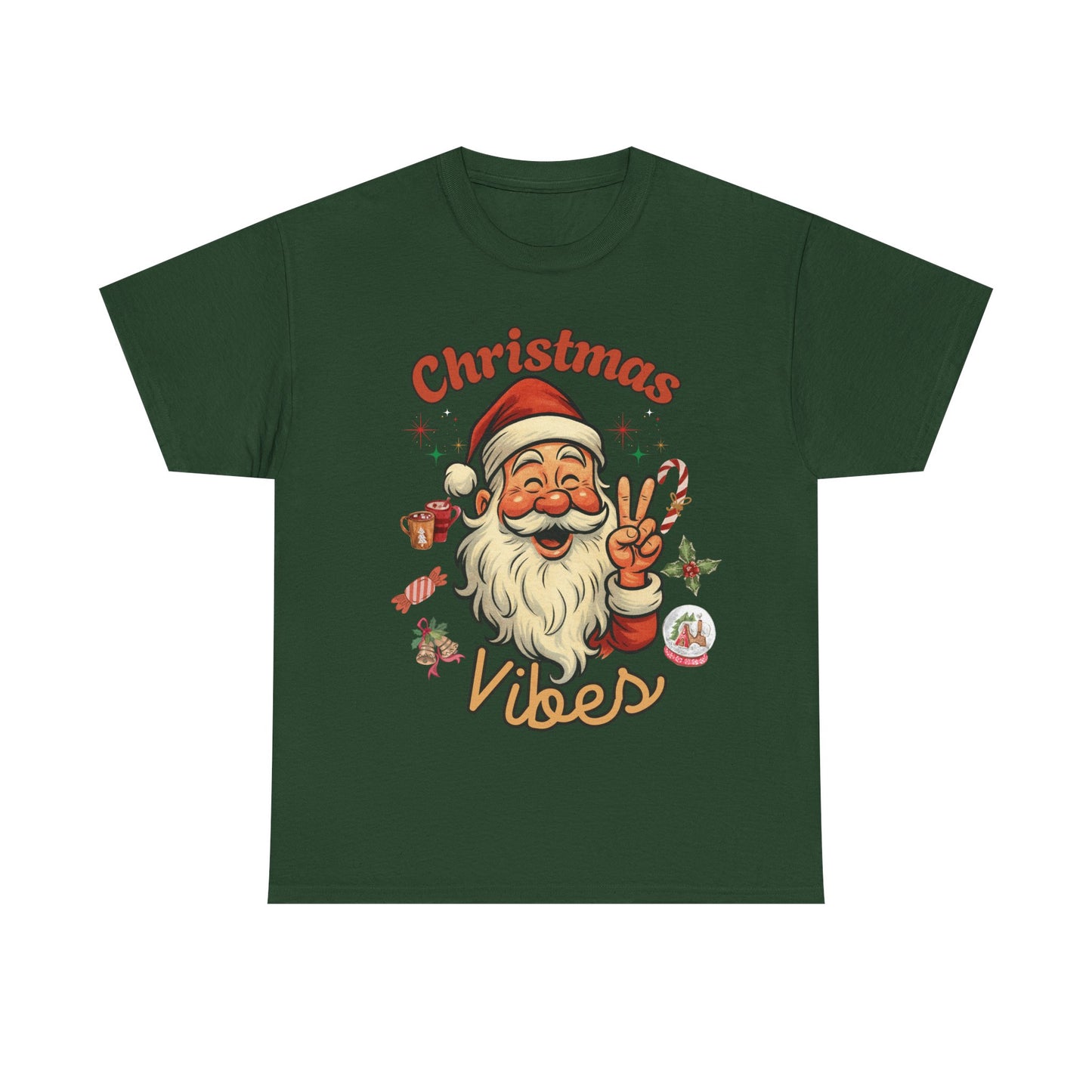 Festive Christmas Tee, Holiday Shirt, Unisex Cotton T-Shirt, Gift for Him, Christmas Vibes Tee, Casual Wear