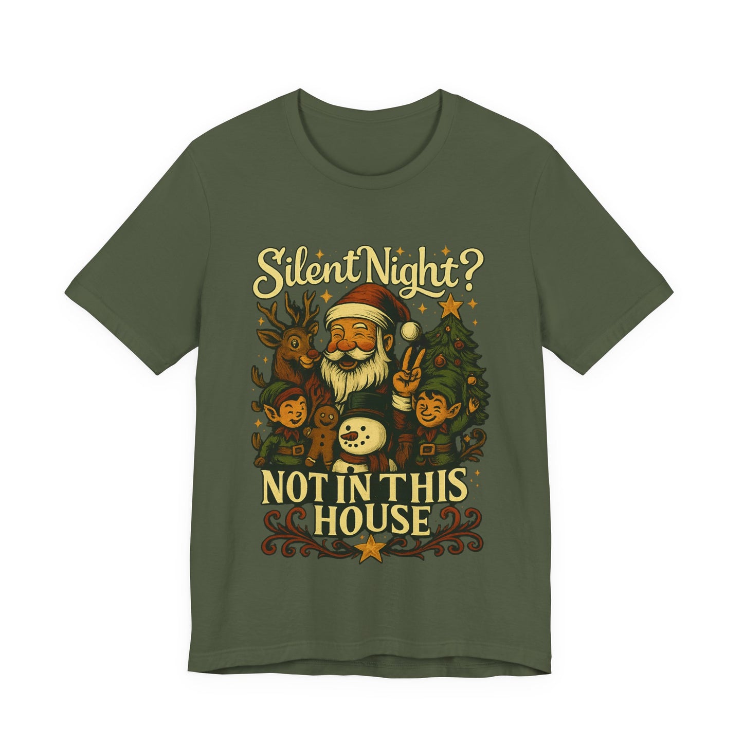 Christmas T-Shirt, Festive Holiday Tee, Christmas Shirt For Family Gatherings, Fun Gift for Friends, Cute Santa Design, Cozy Casual Wear
