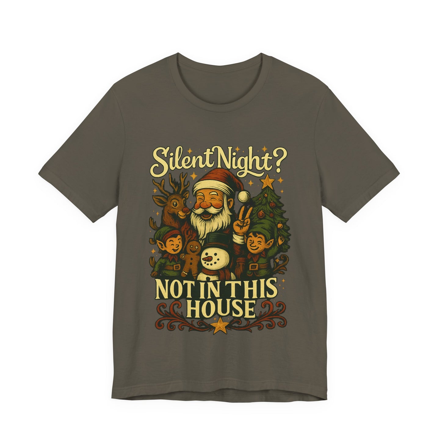 Christmas T-Shirt, Festive Holiday Tee, Christmas Shirt For Family Gatherings, Fun Gift for Friends, Cute Santa Design, Cozy Casual Wear