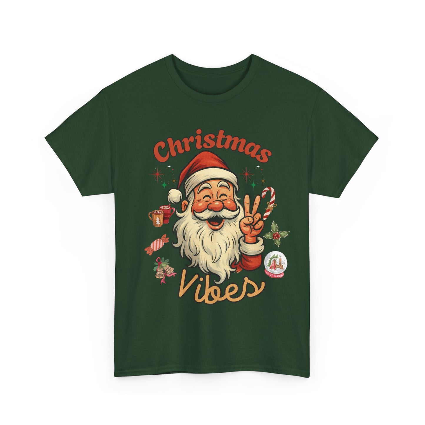 Festive Christmas Tee, Holiday Shirt, Unisex Cotton T-Shirt, Gift for Him, Christmas Vibes Tee, Casual Wear