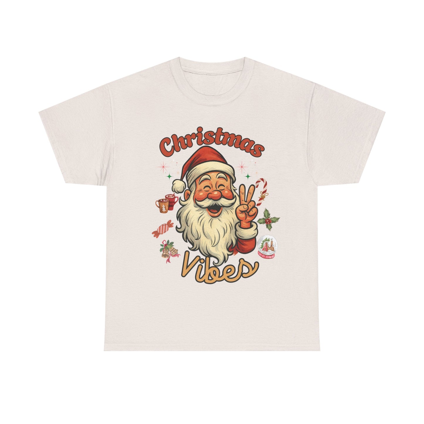 Festive Christmas Tee, Holiday Shirt, Unisex Cotton T-Shirt, Gift for Him, Christmas Vibes Tee, Casual Wear