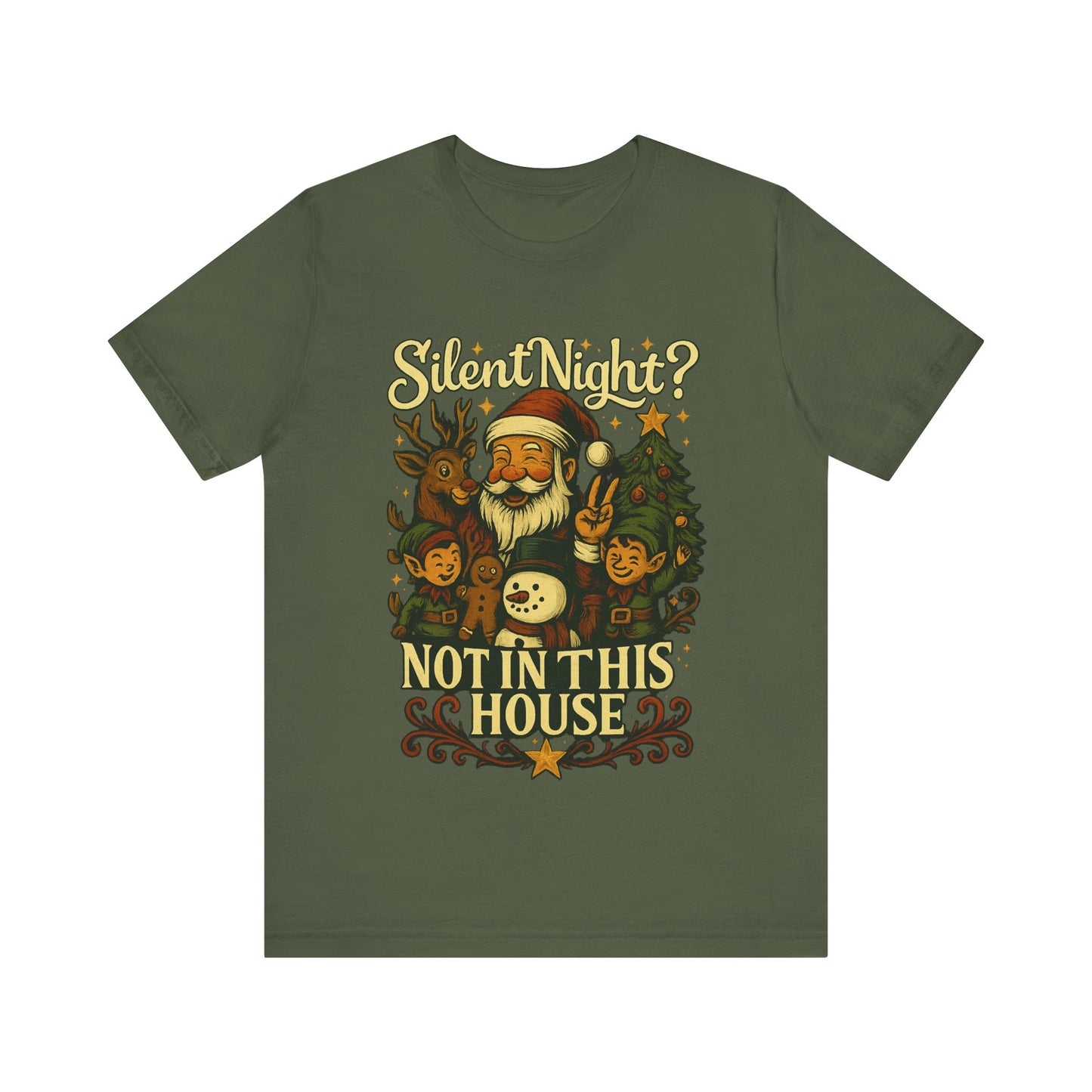 Christmas T-Shirt, Festive Holiday Tee, Christmas Shirt For Family Gatherings, Fun Gift for Friends, Cute Santa Design, Cozy Casual Wear