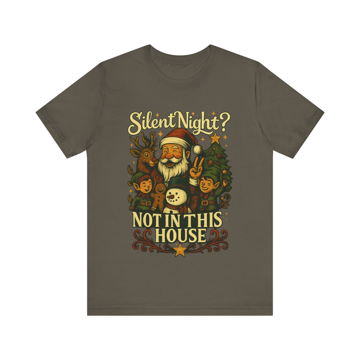 Christmas T-Shirt, Festive Holiday Tee, Christmas Shirt For Family Gatherings, Fun Gift for Friends, Cute Santa Design, Cozy Casual Wear