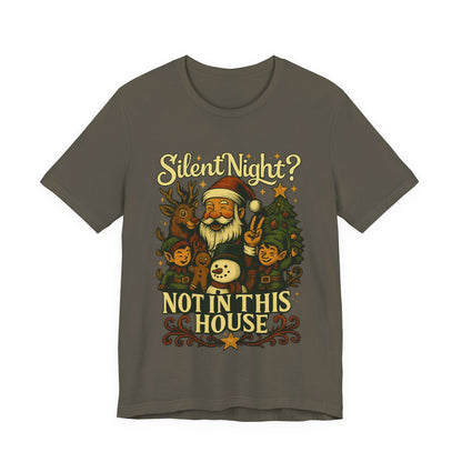 Christmas T-Shirt, Festive Holiday Tee, Christmas Shirt For Family Gatherings, Fun Gift for Friends, Cute Santa Design, Cozy Casual Wear