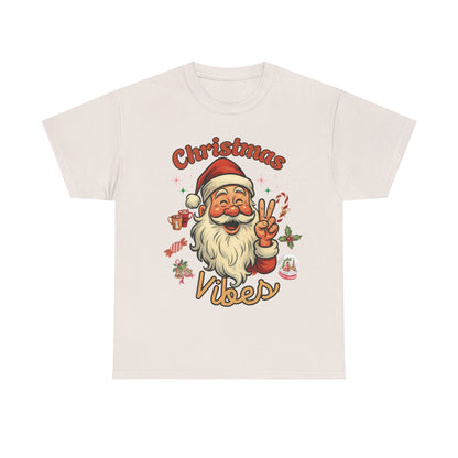 Festive Christmas Tee, Holiday Shirt, Unisex Cotton T-Shirt, Gift for Him, Christmas Vibes Tee, Casual Wear