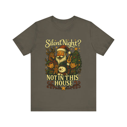 Christmas T-Shirt, Festive Holiday Tee, Christmas Shirt For Family Gatherings, Fun Gift for Friends, Cute Santa Design, Cozy Casual Wear